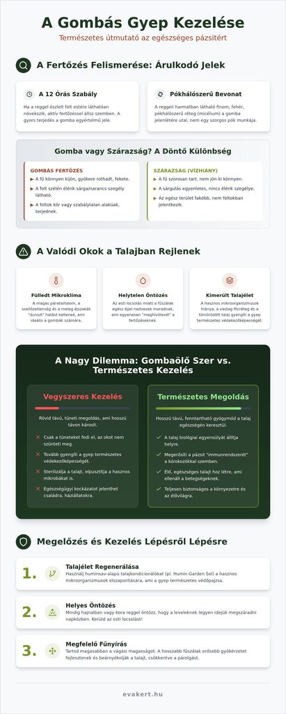 gombás gyep kezelése